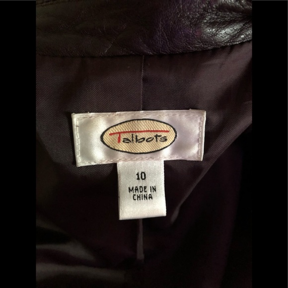 Talbots Leather Jacket - Picture 7 of 12